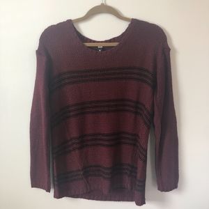 Design Lab striped sweater with elbow patches